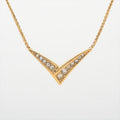Christian Dior Necklace GP With Rhinestones