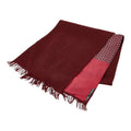 Hermes Double Face Bordeaux Wine Red Silk Cashmere