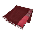 Hermes Double Face Bordeaux Wine Red Silk Cashmere