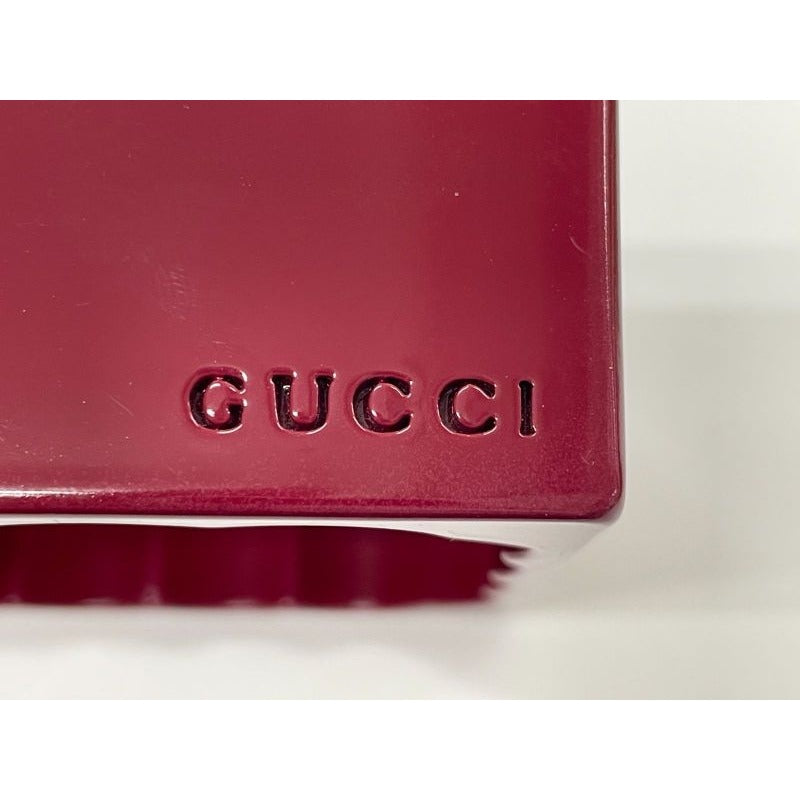 Gucci Square Bangle Size M Stamped V Burgundy — view 3