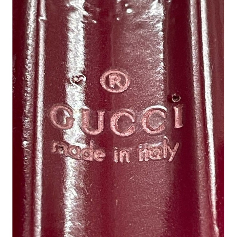 Gucci Square Bangle Size M Stamped V Burgundy — view 4