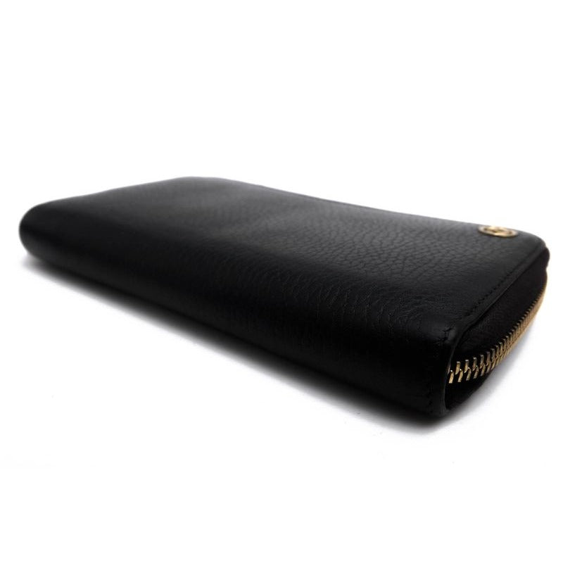 Gucci Long Wallet Men Leather Black — view 3