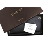 Gucci Long Wallet Men Leather Black — view 5