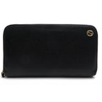 Gucci Long Wallet Men Leather Black