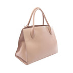 Prada Handbag Saffiano Cuir C Monochrome Pink Beige Leather — view 2