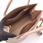 Prada Handbag Saffiano Cuir C Monochrome Pink Beige Leather — view 3