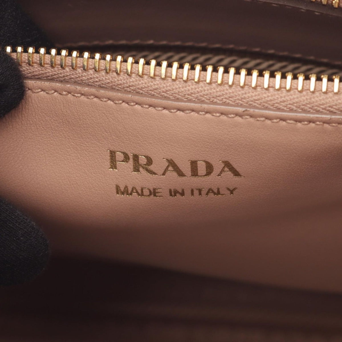 Prada Handbag Saffiano Cuir C Monochrome Pink Beige Leather — view 4