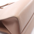 Prada Handbag Saffiano Cuir C Monochrome Pink Beige Leather — view 6