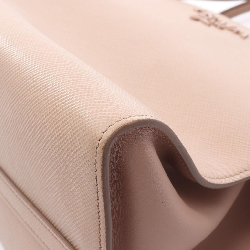 Prada Handbag Saffiano Cuir C Monochrome Pink Beige Leather — view 7