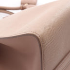 Prada Handbag Saffiano Cuir C Monochrome Pink Beige Leather — view 8