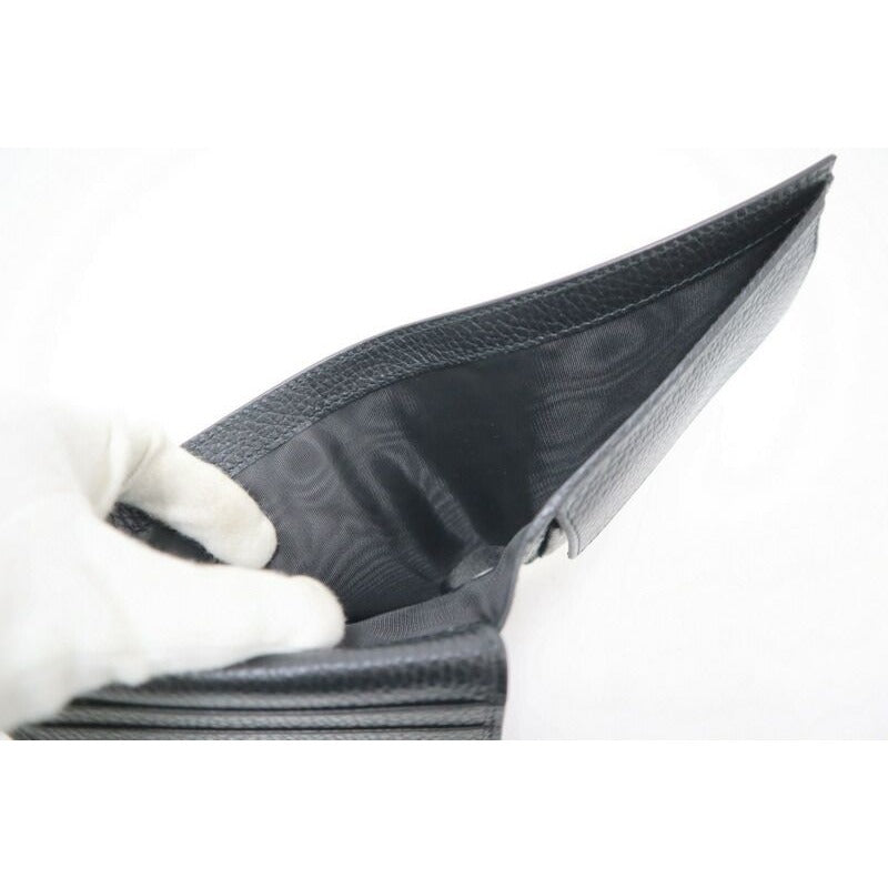 Gucci Bifold Compact Wallet Black Leather — view 7