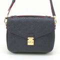 Louis Vuitton Monogram Plant Pochette Metis MM 2-Way Shoulder Bag Navy