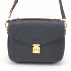 Louis Vuitton Monogram Plant Pochette Metis MM 2-Way Shoulder Bag Navy