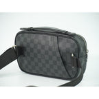 Louis Vuitton LV Ambler Damier Graphite Belt Bag Black Gray — view 2