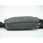 Louis Vuitton LV Ambler Damier Graphite Belt Bag Black Gray — view 3