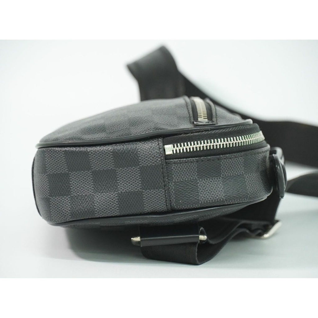 Louis Vuitton LV Ambler Damier Graphite Belt Bag Black Gray — view 4