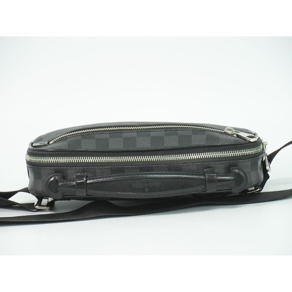 Louis Vuitton LV Ambler Damier Graphite Belt Bag Black Gray — view 5