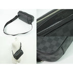 Louis Vuitton LV Ambler Damier Graphite Belt Bag Black Gray — view 6