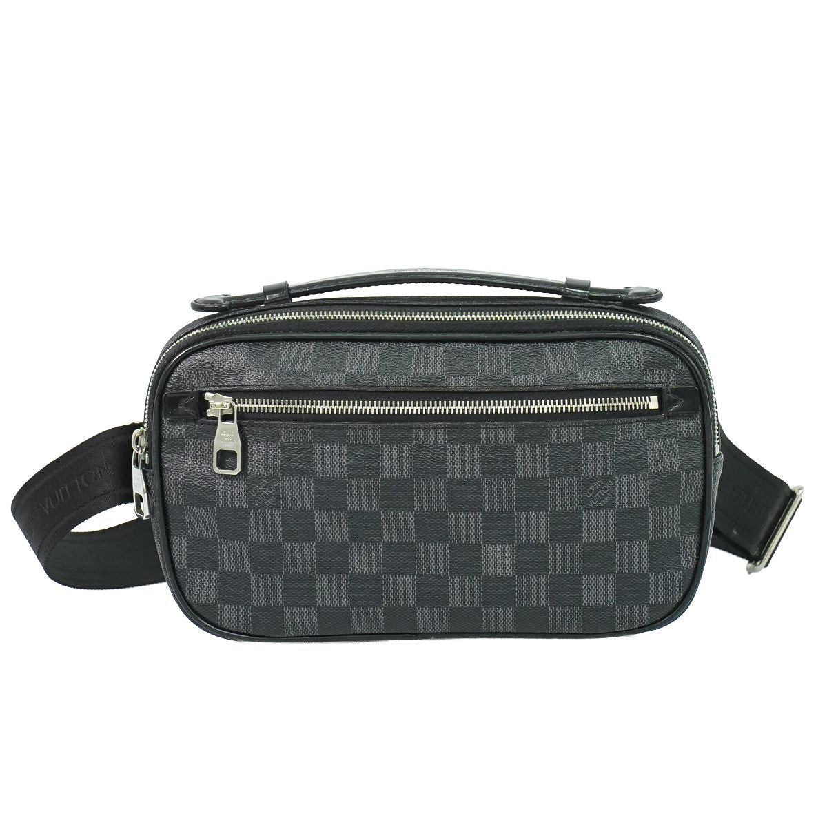 Louis Vuitton LV Ambler Damier Graphite Belt Bag Black Gray