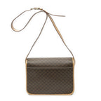 Celine Flap Cross Brown Beige Macadam Canvas Crossbody — view 5
