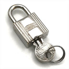 Hermes Cadena Key Padlock Silver Bag Charm