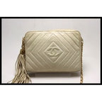 Chanel Diamond Stitch GD Metal Fittings Shoulder Bag