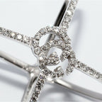 Gucci Rings 18K White Gold Diamond 107 P GG Running Xring Full — view 5