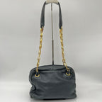 Loewe Shoulder Bag Black Anagram Embossed Nappa Leather Chain Vintage — view 2