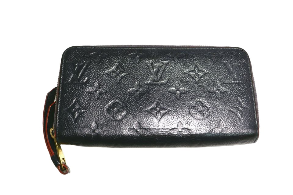 Louis Vuitton Monogram Empreinte Zippy Wallet Leather