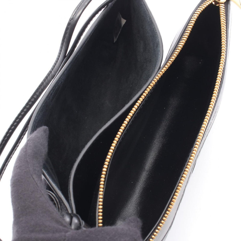 Bottega Veneta Shoulder Bag Andiamo Pouch Intrecciato Black Leather — view 3
