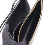 Bottega Veneta Shoulder Bag Andiamo Pouch Intrecciato Black Leather — view 3