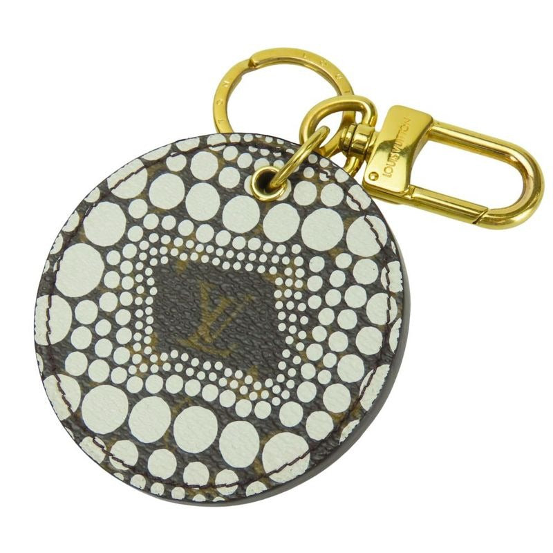 Louis Vuitton Key Holder Porte Cles Monogram Pumpkin Dot Bronze Yayoi Kusama