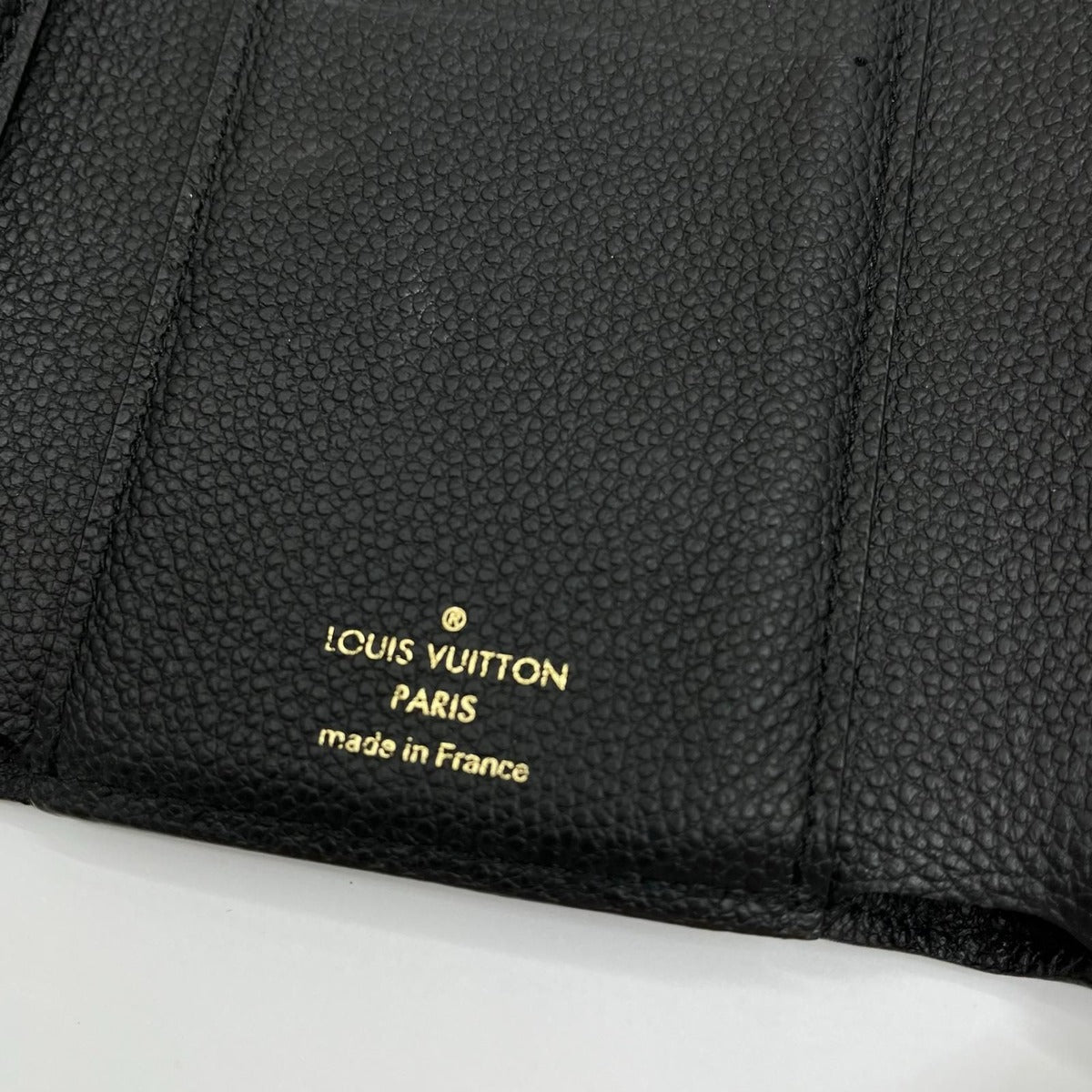 Louis Vuitton Portefeuil Pallas Compact Monogram Trifold Wallet Black Handbag X Brown — view 7