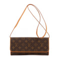 Louis Vuitton Twin Brown Monogram Canvas