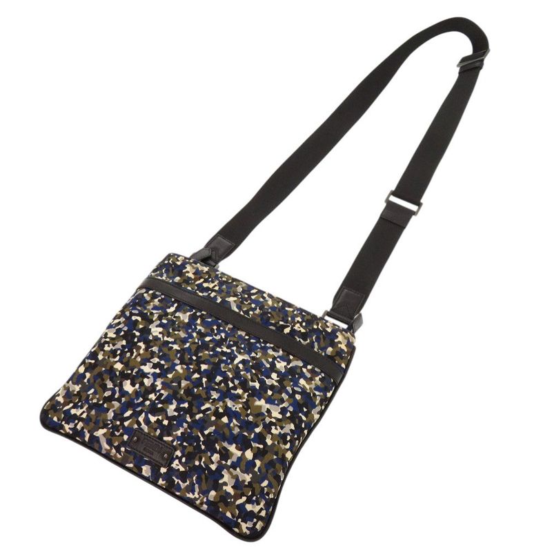 Fendi 7 dz Nylon Leather Multicolor Shoulder Bag 0487 — view 4