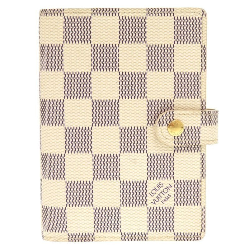 Louis Vuitton Agenda PM Damier Azur Notebook Cover White 1225