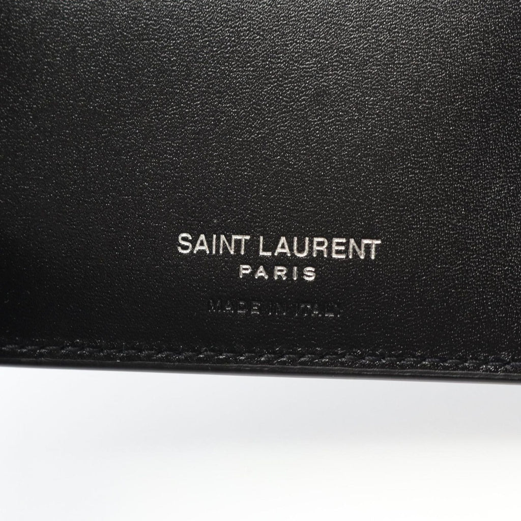 Saint Laurent Paris Bifold Wallet Monogram Nero Leather — view 4