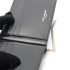 Saint Laurent Paris Bifold Wallet Monogram Nero Leather — view 5
