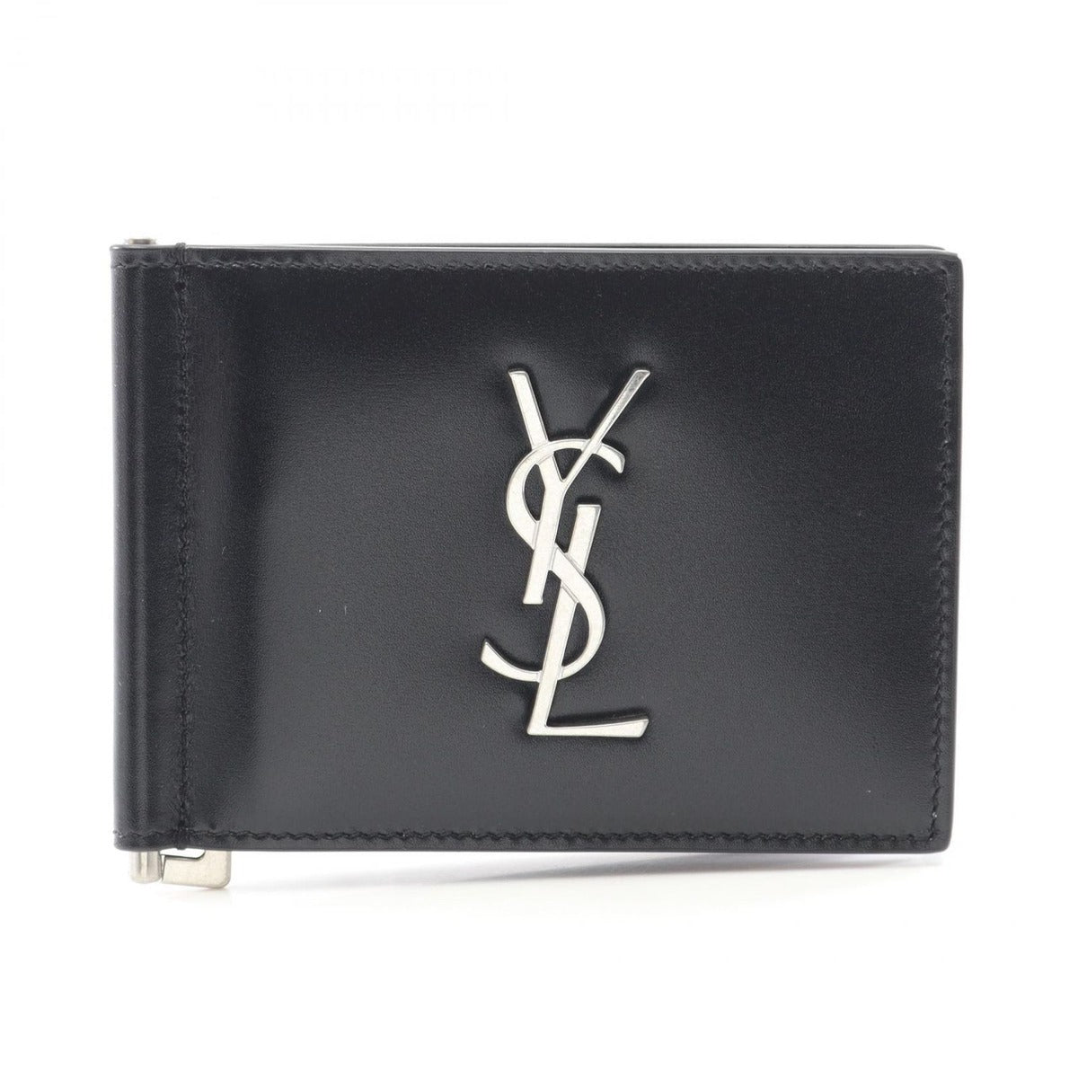 Saint Laurent Paris Bifold Wallet Monogram Nero Leather