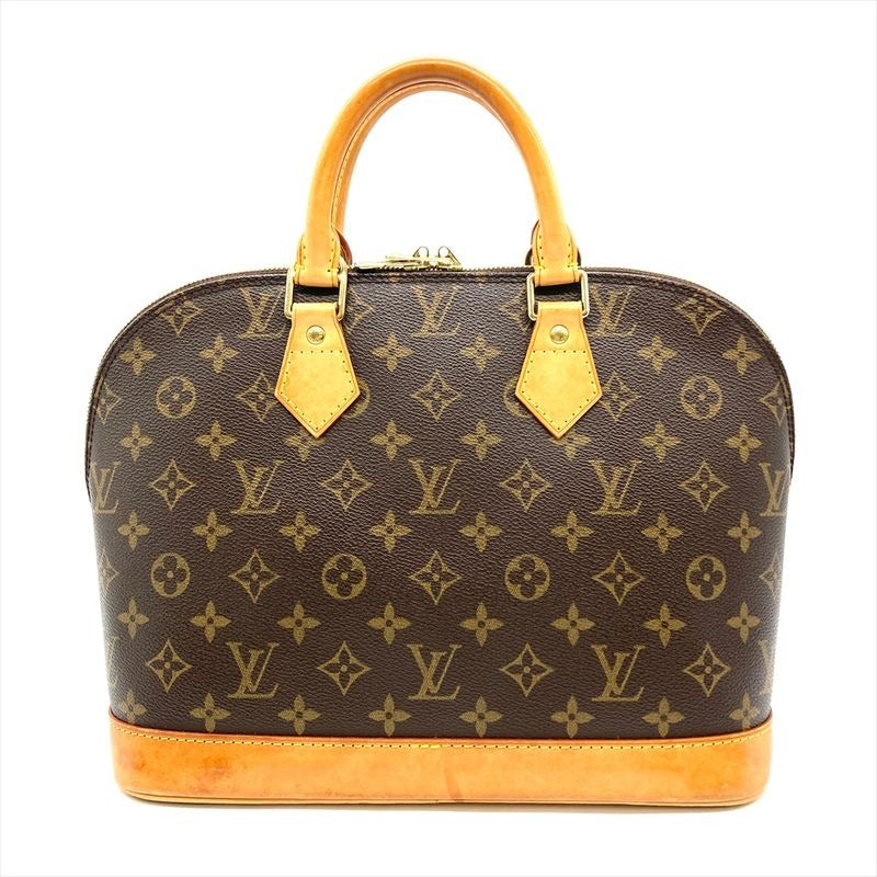 Louis Vuitton Alma PM Handbag Monogram Canvas Brown Gold Hardware Ba0054