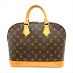 Louis Vuitton Alma PM Handbag Monogram Canvas Brown Gold Hardware Ba0054