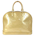 Louis Vuitton Handbag Alma GM Monogram Vernis Canvas Blanc Corail Beige