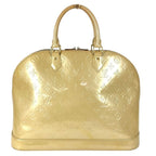 Louis Vuitton Handbag Alma GM Monogram Vernis Canvas Blanc Corail Beige