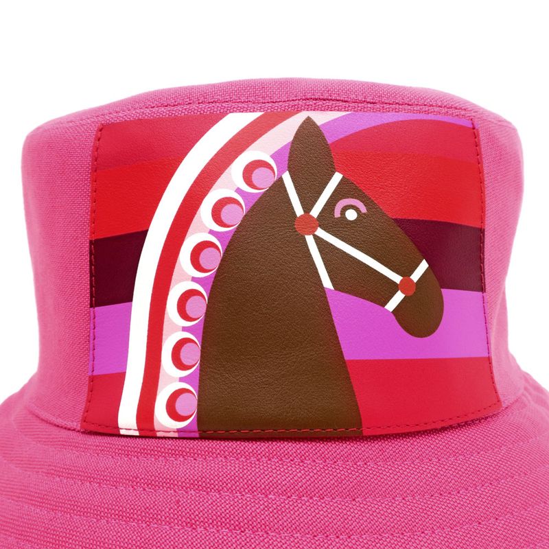 Hermes Fred Bucket Hat Pink Red Size 58 Apparel — view 8