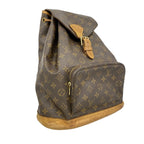 Louis Vuitton Backpack Monogram Montsouris GM Brown — view 2