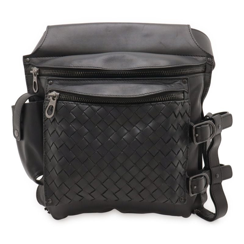 Bottega Veneta Intrecciato Waist Bag Body Leather Black