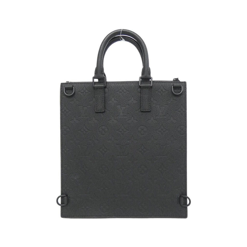Louis Vuitton Taurillon Monogram Sac Plat Messenger Bag Black — view 2