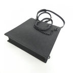 Louis Vuitton Taurillon Monogram Sac Plat Messenger Bag Black — view 3