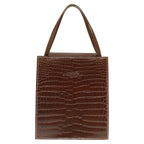 Hermes Lucy PM Tote Bag Niloticus Leather Brown 0125