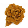 Chanel Corsage Camel Velour Camellia Flower Brooch